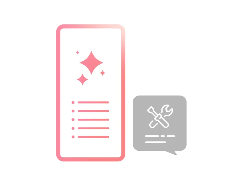 お手入れ方法が<br />すぐにわかる