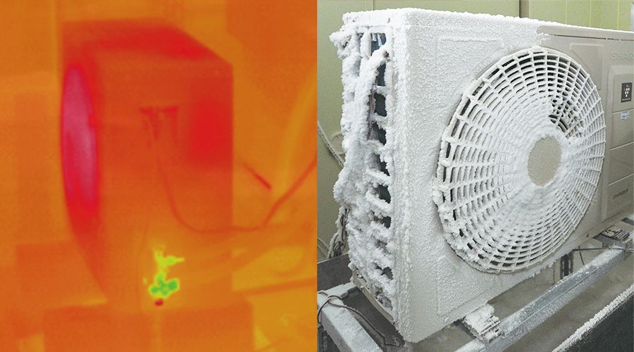 過酷な環境下での室外機イメージ