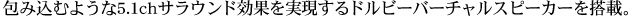 ݍނ悤5.1chTEhʂhr[o[`Xs[J[𓋍ځB