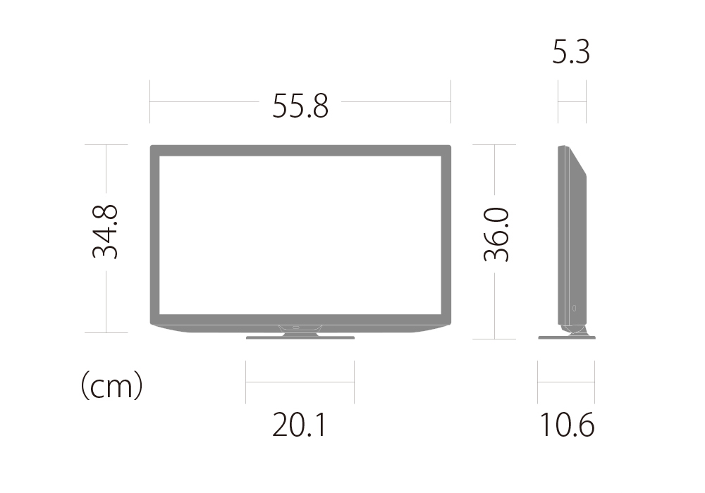 SHARP 2T-C19DE-B(テレビ、映像機器)-