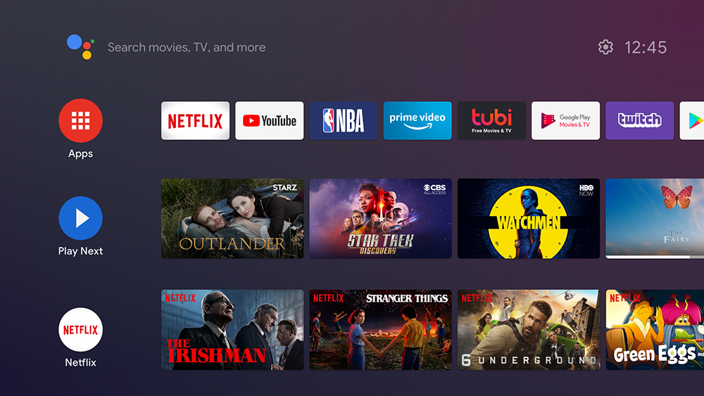 多彩なアプリと音声検索が楽しめる「Android TV™」搭載”