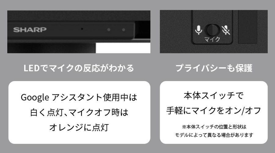 AQUOSならではの使いやすさも充実