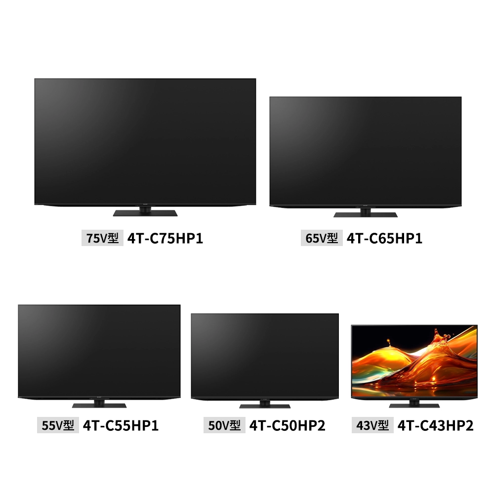 量子ドット/mini LEDテレビ:HP1ライン