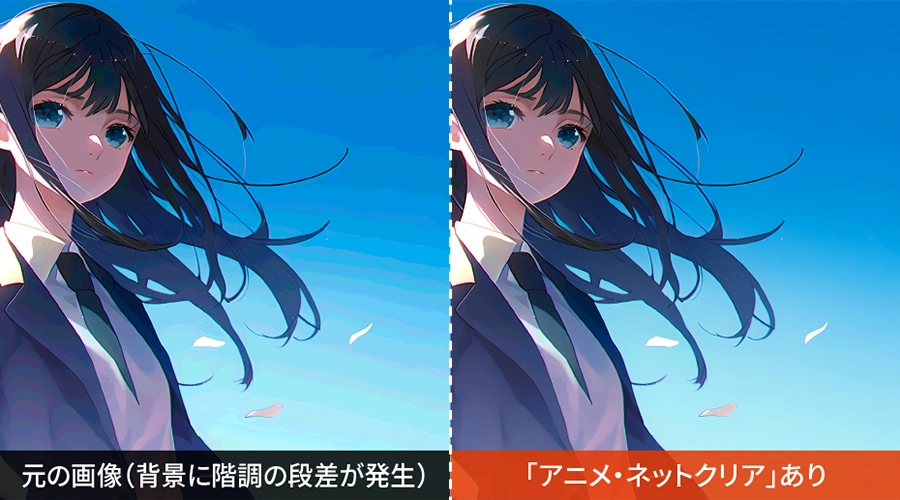 アニメ・ネットクリアの効果イメージ