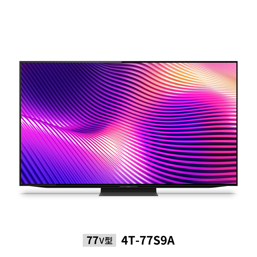 4K有機ELテレビ:77V型4T-77X7A:正面