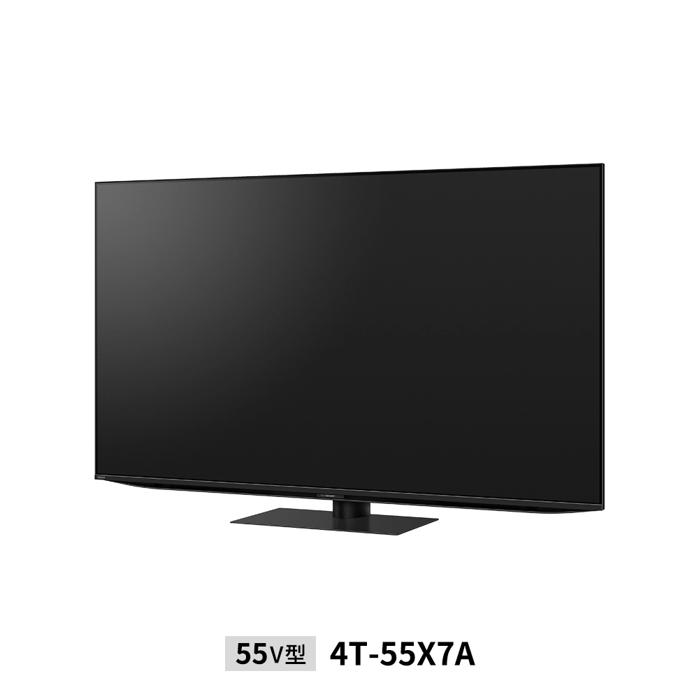 量子ドット/mini LEDテレビ:55V型4T-55X7A:左振り