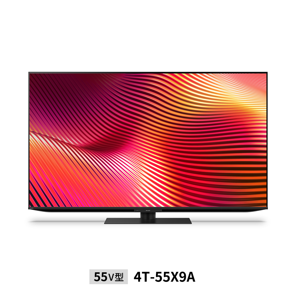 量子ドット/mini LEDテレビ:55V型4T-55X9A:正面
