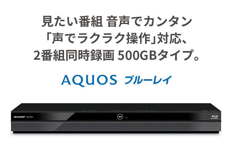 シャープ AQUOS ブルーレイレコーダー 500GB 1チューナー BD-NS520