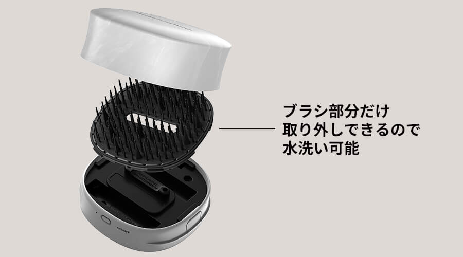 Amazon | プラズマクラスターヘアブラシ （フロスティホワイトIB