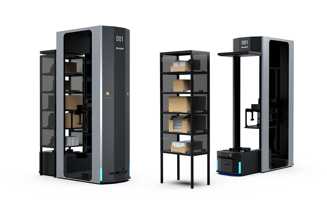 棚を搬送する自動搬送ロボット