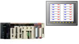 照明制御システム（PLC）のイメージ図