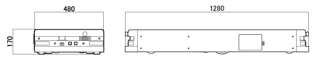 TYPE C（低床重量牽引型）外形寸法図