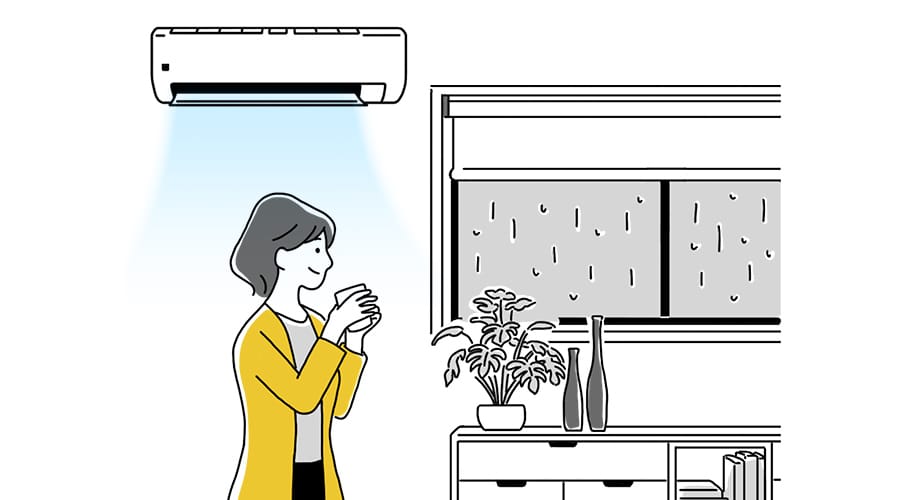 「日中AI」を利用したお部屋のイラストイメージ
