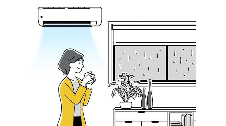 「日中AI」を利用したお部屋のイラストイメージ