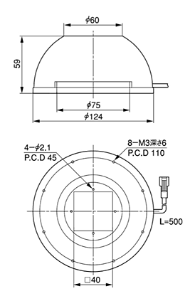 IV-LD12R/LD12W/LD12BB (外形寸法図)