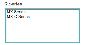 Please select the product series name which begins with the prefix of the product name.
