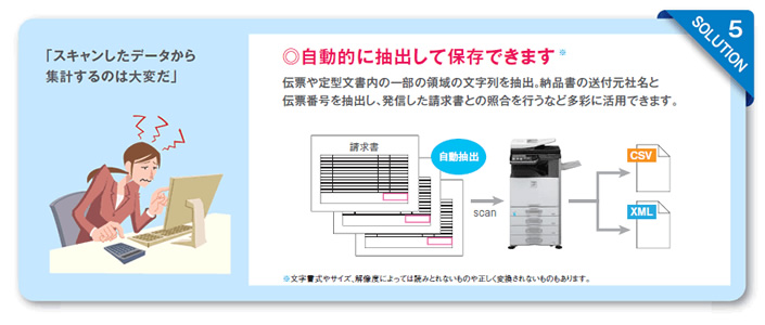 自動的に抽出して保存できます