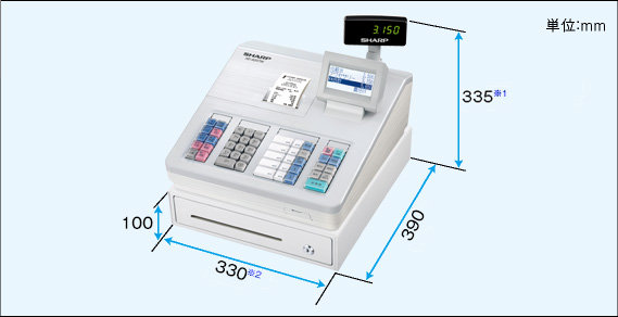 税込】 4/5 店名設定無料 物販向 10部門 シャープ レジスター XE 