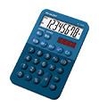 カラー・デザイン電卓 8桁 ミニミニナイスサイズタイプ EL-760R-AX(ブルー系)