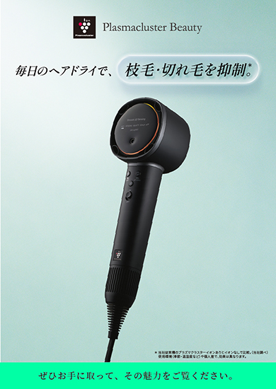 ドライヤーパンフレットのカタログ表紙イメージ