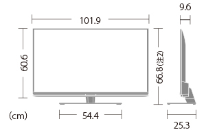 SHARP 45インチ 4K 液晶テレビ  TV 4T-C45BN1
