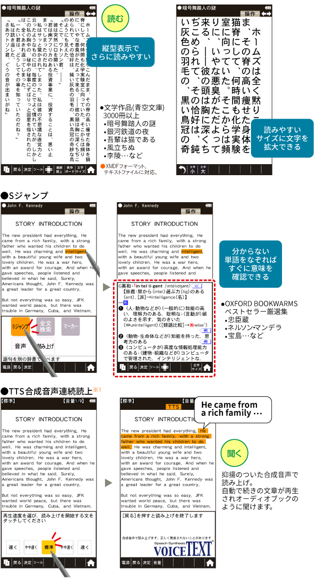 見やすい使いやすい | PW-SH5 | 電子辞書トップ：シャープ