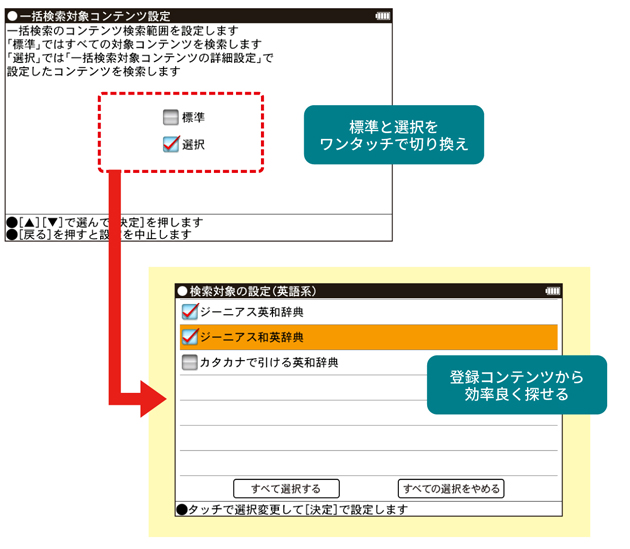 漢字もくっきり表示 Pw 1 電子辞書トップ シャープ