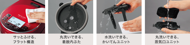 図:簡単お手入れ