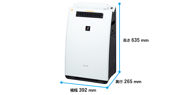 シャープ 加湿空気清浄機 KI-FX55-W