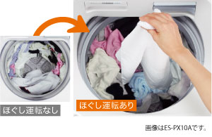 特長｜ES-GE5B｜洗濯機：シャープ