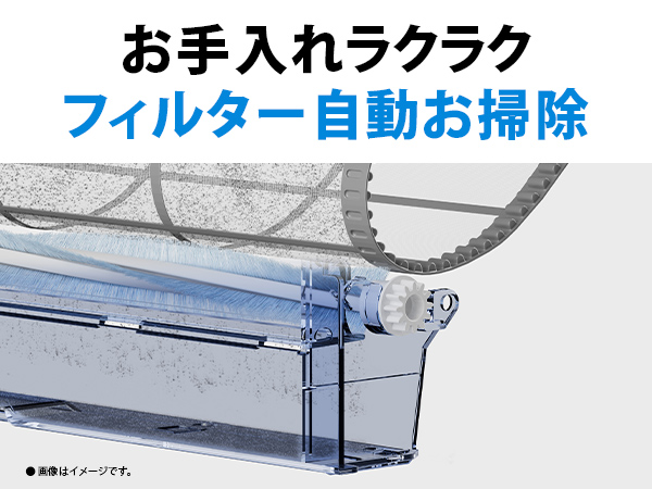 お手入れラクラクフィルター自動お掃除