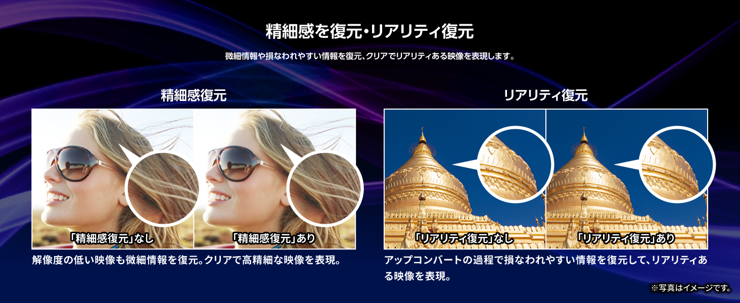 精細感を復元・リアリティ復元