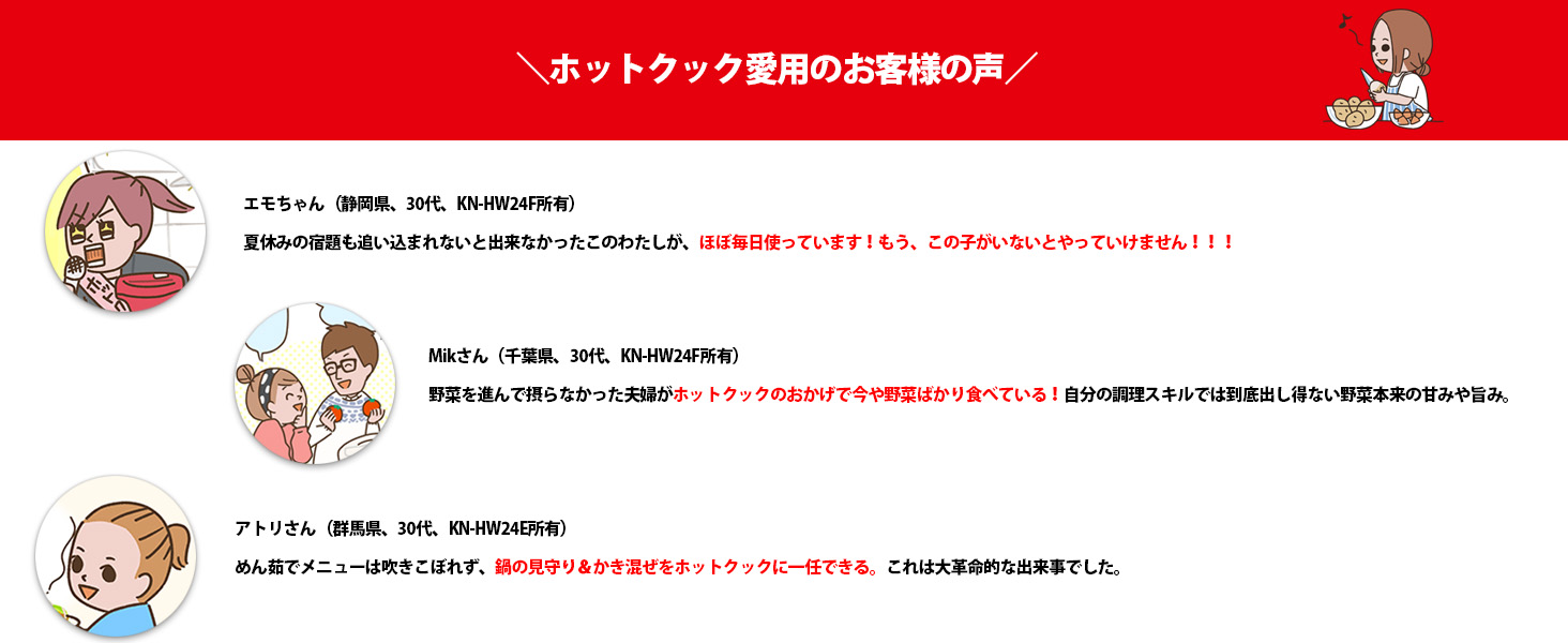 ご愛用者さまのお声