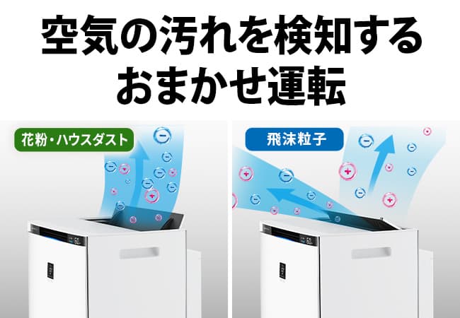 空気の流れを検知するおまかせ運転