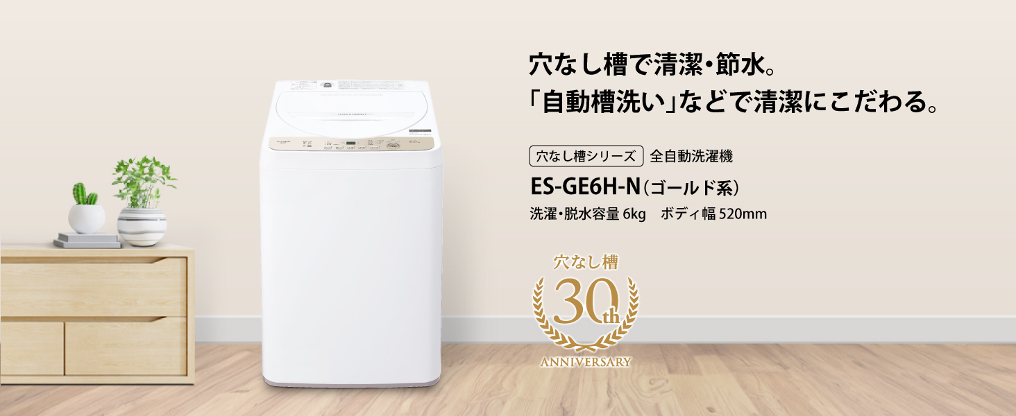 全自動洗濯機 ES-GE6H