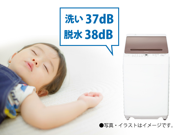 夜間や早朝も、低騒音設計