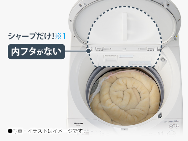 「WIDE マウス」搭載で 内フタなしで出し入れがラク