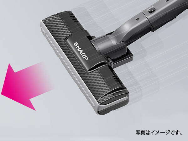 軽い力でお掃除、自走パワーアシスト