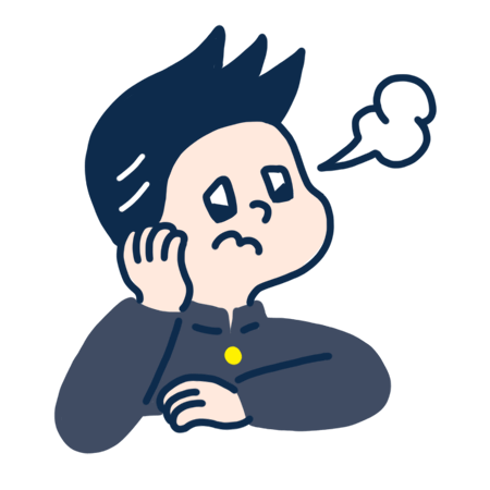 悩む人
