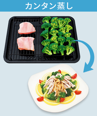 鶏とブロッコリーのごまだれがけ