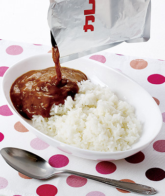 レトルトカレー&ごはん
