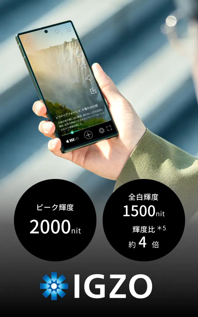 AQUOS R9の特長|AQUOS:シャープ AQUOS R9の特長|AQUOS:シャープ