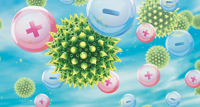 浮遊花粉アレル物質イメージ