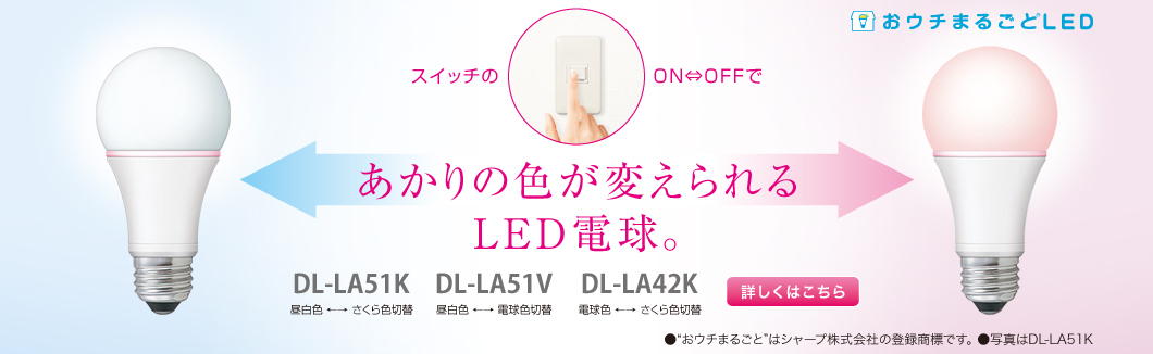 LED電球：シャープ