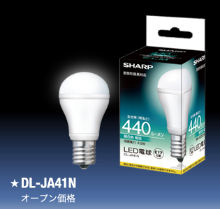 E17口金］小形電球タイプ スタンダードモデル | LED電球：シャープ