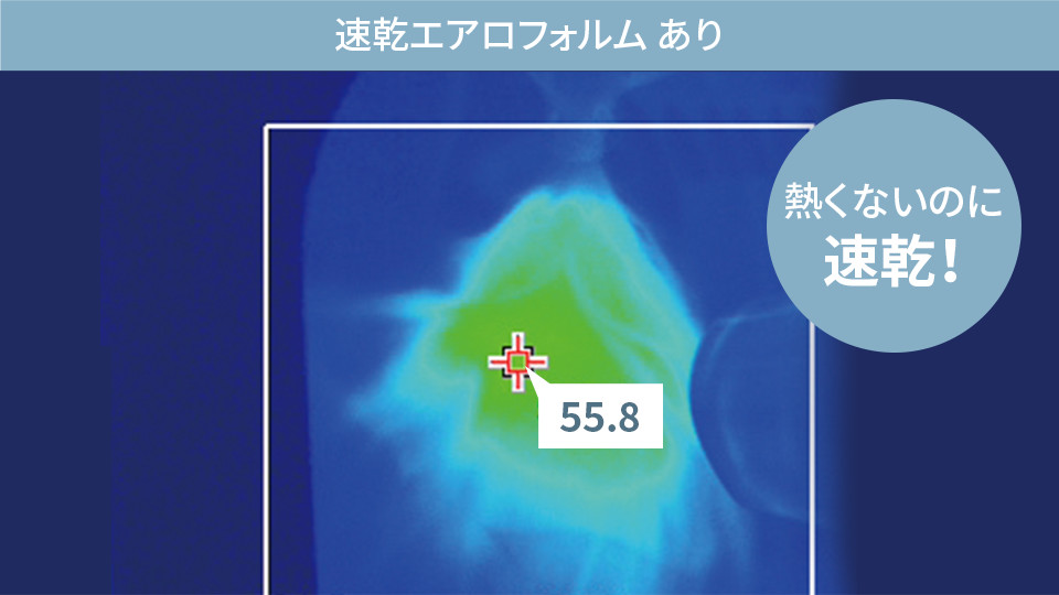 速乾エアロフォルムあり