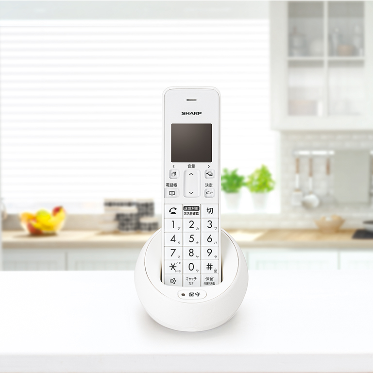 SHARP デジタルコードレス電話機 子機 ホワイトJD-S08CL W - 4