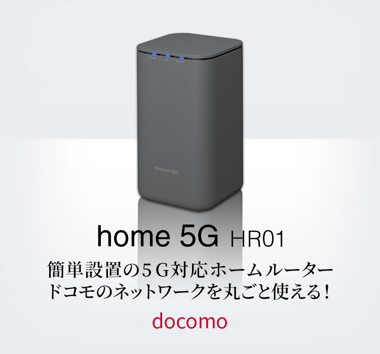 NTT docomo home 5G HR01 ダークグレー