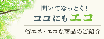聞いてなっとく！ココにもエコ