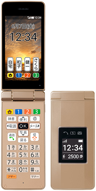 ブランド雑貨総合 ソフトバンク　かんたん携帯10 ゴールド バッテリー/充電器